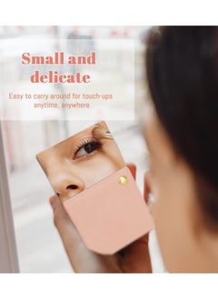 Stainless Steel Compact Mirror with PU Leather Sleeve, Unbreakable Travel Makeup Mirror, Rotary Square Pocket Mirror, Portable Purse Mirror, Mini Mirror (Stainless Steel Pink) - pzsku/Z027826F7C204F39A729BZ/45/_/1706699383/99078fe6-e070-4902-bfb5-e349bad2fe5a