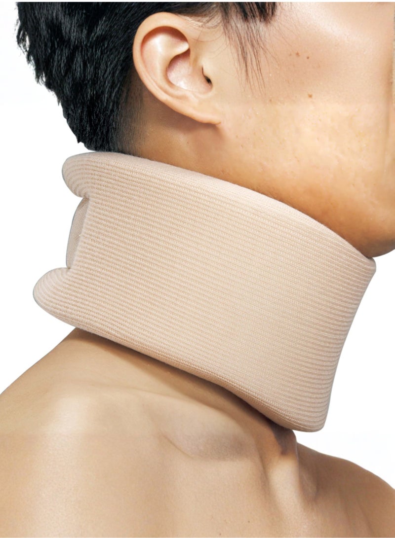 Adult Soft Cervical Collar A1-001, Adjustable Neck Support Brace, High-Density Foam Cushion, Breathable Cotton Lining, Lightweight Cervical Neck Stabilizer, Hook & Loop Closure, Made in Taiwan