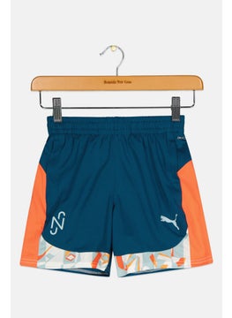 PUMA Kids Boy Sportswear Fit Running Short, Teal Blue  - Image 1
