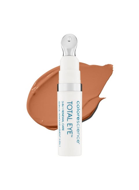 Colorescience Total Eye 3-in-1 Anti-Aging Renewal Therapy for Wrinkles & Dark Circles, SPF 35, Deep