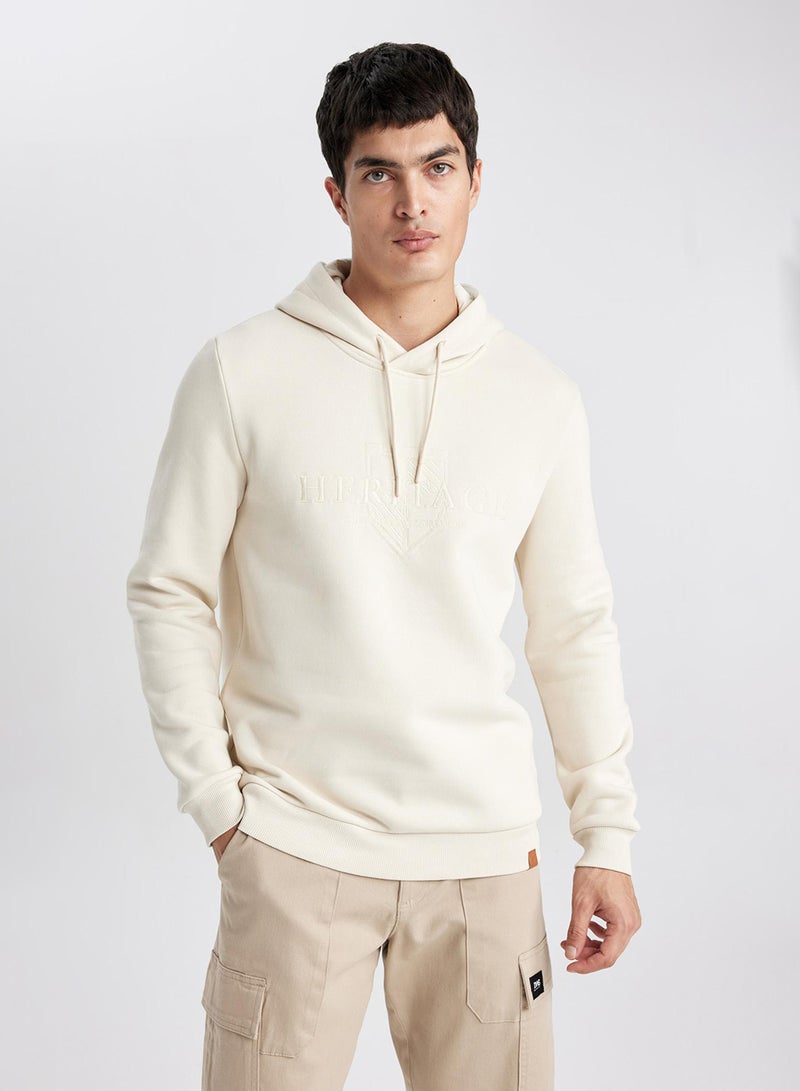 DeFacto Regular Fit Hooded Basic Sweatshirt  - Image 1