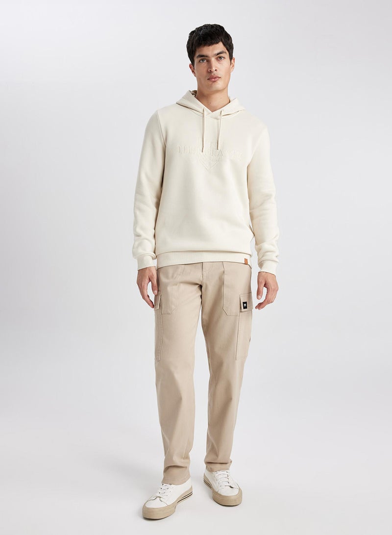DeFacto Regular Fit Hooded Basic Sweatshirt  - Image 3