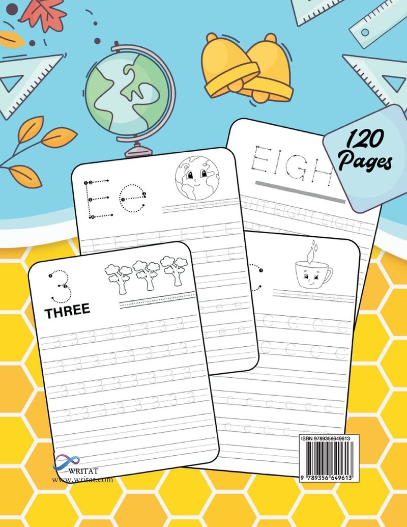 Letter and Number Tracing Workbook: Practice Pen Control with Letters - Traceable Letters for Pre-K and Kindergarten for Ages 3-5  - Image 2