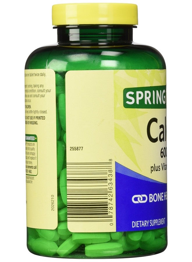 SPRING VALLEY فيتامين د الطبيعي لصحة العظام من سبرينغ فالي - 600 ملغ و250 قرص - Image 4