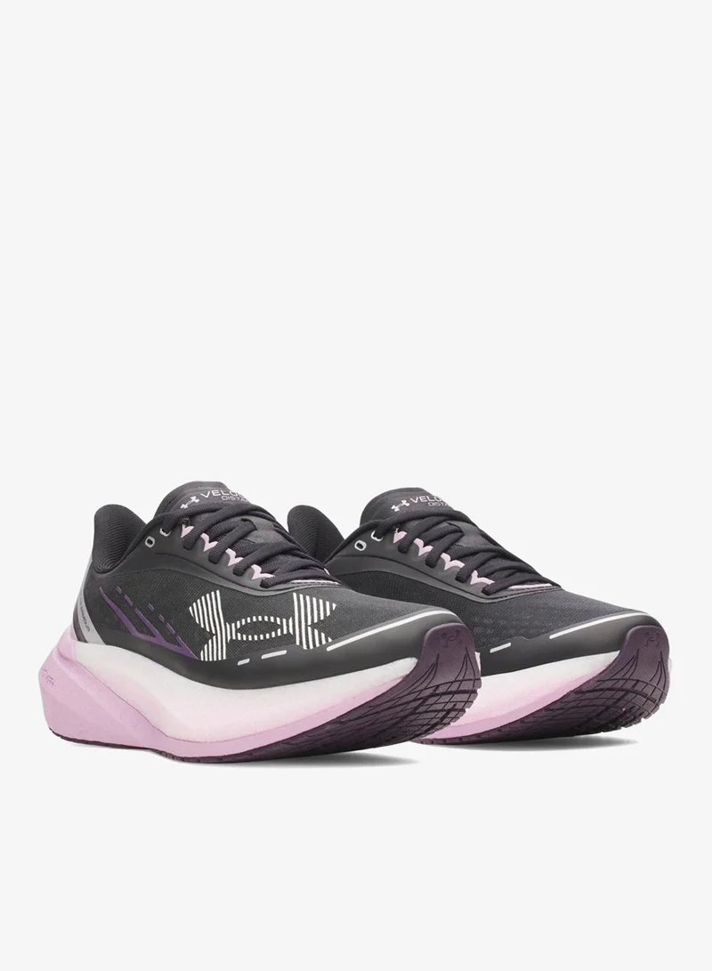 Under Armour Black / Mauve Pink / White Velociti Distance for Women | Best Price UAE