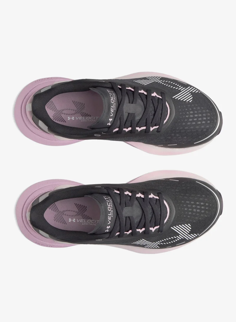 Under Armour Black / Mauve Pink / White Velociti Distance for Women | Best Price UAE