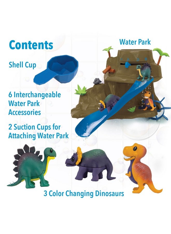 MindWare Dinosaur Color Splash Water Park Bathtub Playset - Interactive Bath Toys with Color Changing Dinosaur Figures - Gift for 3 Year Olds and Up - Image 5