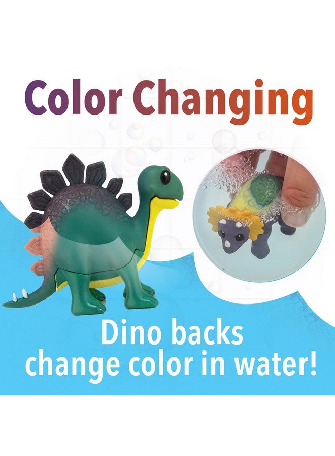MindWare Dinosaur Color Splash Water Park Bathtub Playset - Interactive Bath Toys with Color Changing Dinosaur Figures - Gift for 3 Year Olds and Up - Image 4