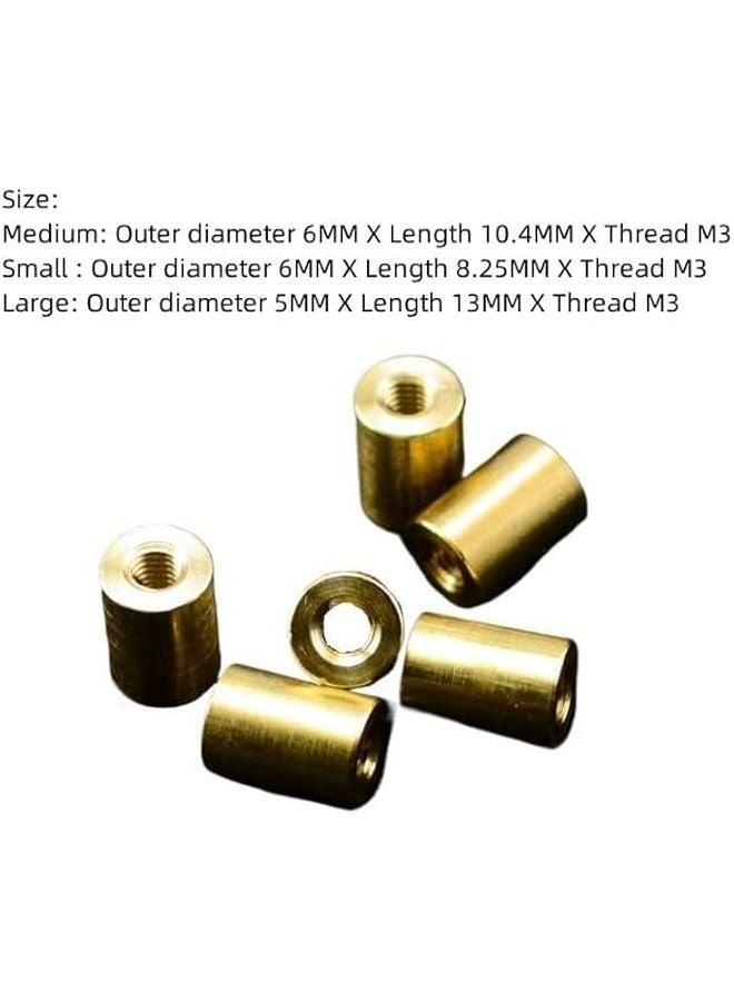 6 قطع M3 خيط CNC قضيب برغي نحاسي حجم متوسط قطر 5 مم 6 مم استبدال - Image 3
