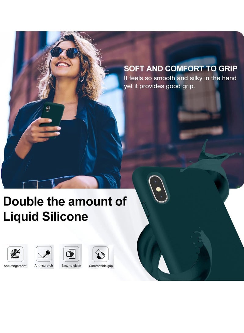MIGOFAST Liquid Silicone Gel Cover with Full Body Protection Anti-Scratch Shockproof Case Compatible with iPhone XS Max - Image 3