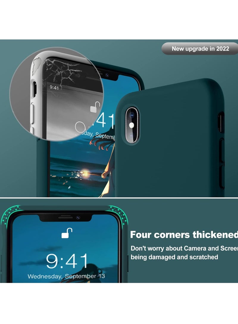 MIGOFAST Liquid Silicone Gel Cover with Full Body Protection Anti-Scratch Shockproof Case Compatible with iPhone XS Max - Image 2