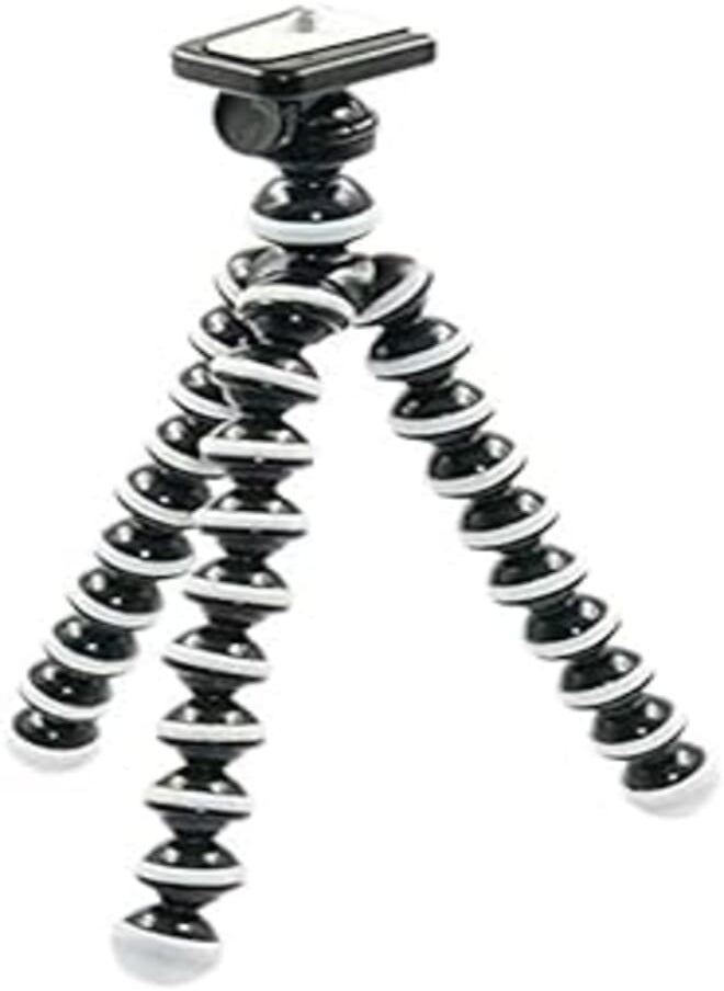 Generic Generic Octopus mini octopus style mobile phone stand flexible tripod - white/black 