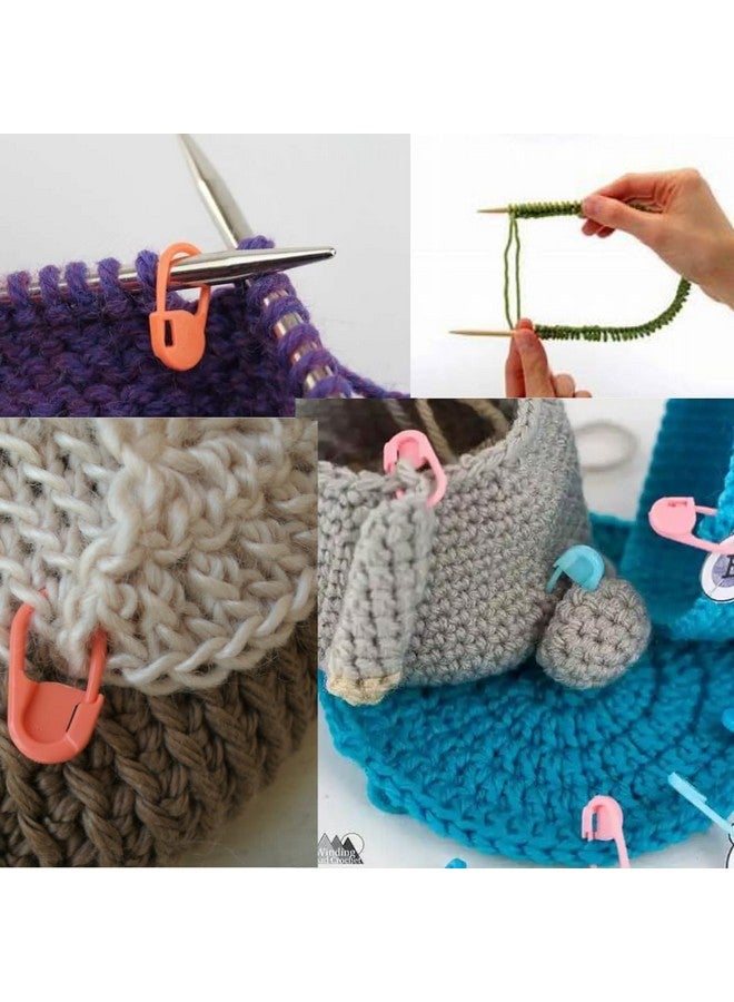 Artonezt 80cm Circular Knitting Needle with Soft Cable Size No. 9 to 12 + Locking Stitch Markers DIY Crafts Knitting Needlework Set of 5 Sweater Needles Knitting Tools Accessories for Home - Image 5