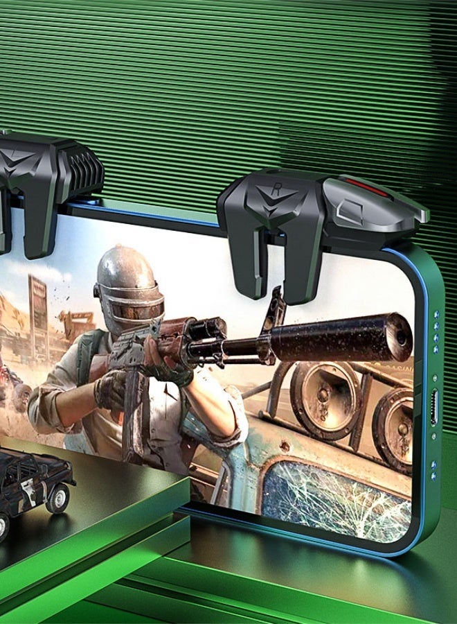 اوليو 2 عبوات تحكم لعبة موبايل عالمية PUBG زر إطلاق نار، وحدة خارجية فيزيائية متوافقة مع وحدة التحكم، تحسين ملمس اليد الجيد وزيادة سرعة ودقة الإطلاق - Image 2