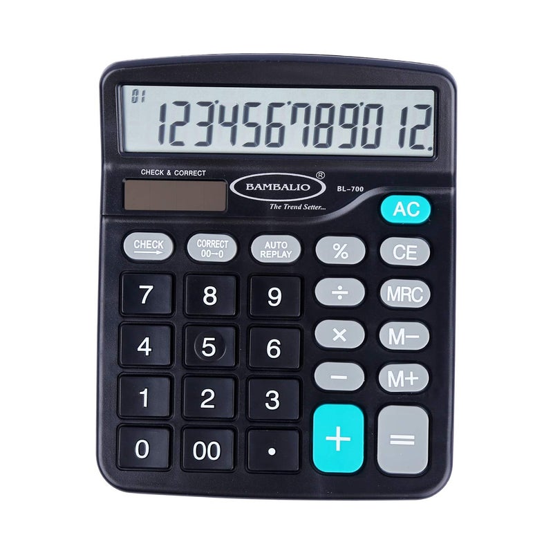 Bambalio12 Digits BL-700 Electronic Calculator, 3 Years Warranty - Image 5
