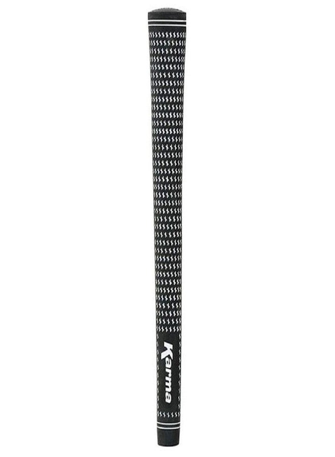 Karma Velour Jumbo Black/White (+1/16") 9 Piece Golf Grip Bundle - Image 2