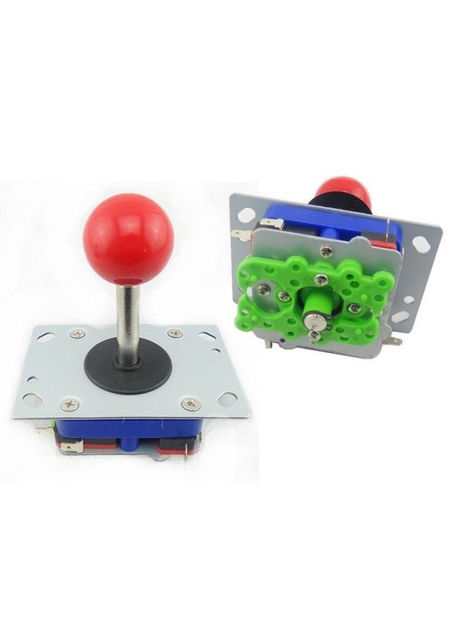 2/4/8 Way Adjustable Arcade Joystick Pc Fighting Stick Parts For Video Game Arcade Red Ball Tall