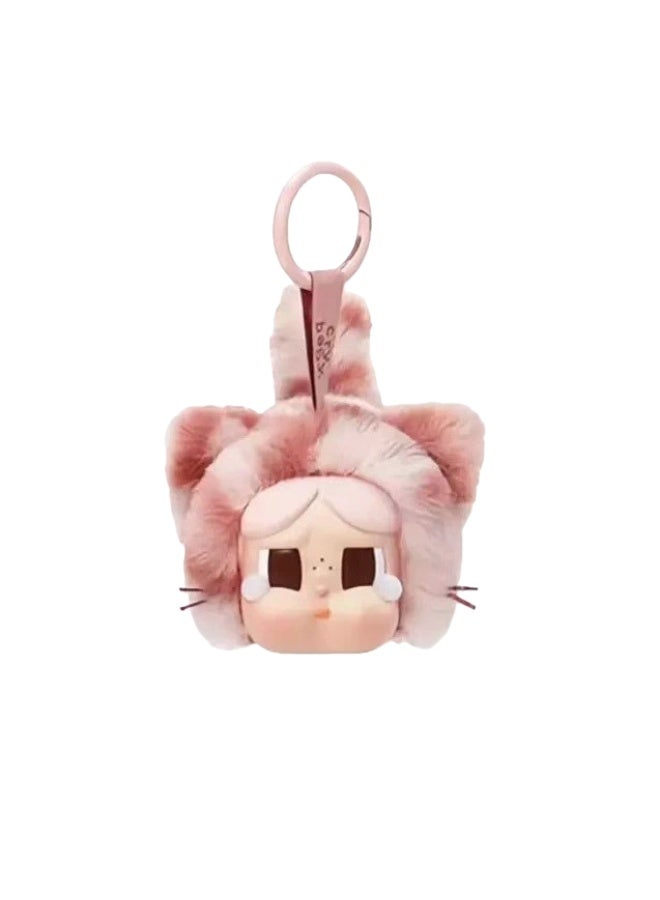 عام ليوبارد ليوبارد القط سلسلة الفينيل الوجه أفخم قلادة سيارة حقيبة المفاتيح صندوق أعمى هدية - Image 3