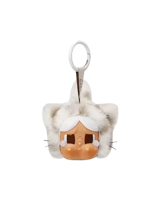 عام ليوبارد ليوبارد القط سلسلة الفينيل الوجه أفخم قلادة سيارة حقيبة المفاتيح صندوق أعمى هدية - Image 2