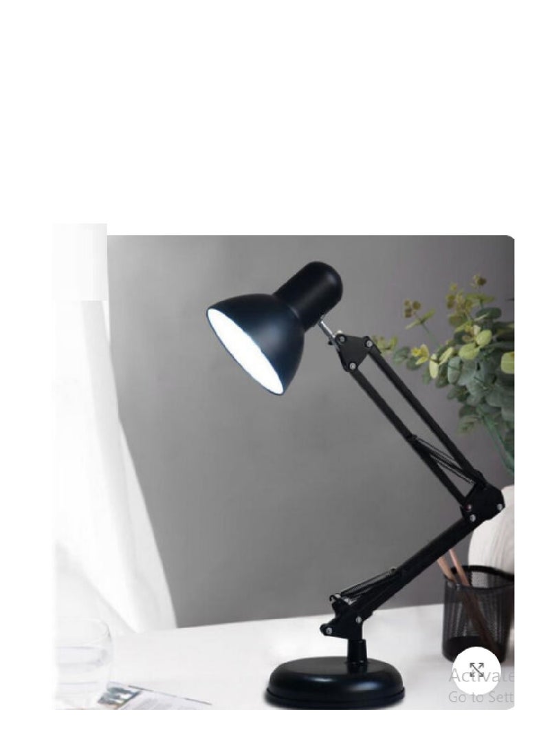 Generic - Lampshade and desk lamp with movable arm to control the light angle for studying and reading, dual-use (clip or base) - Image 1
