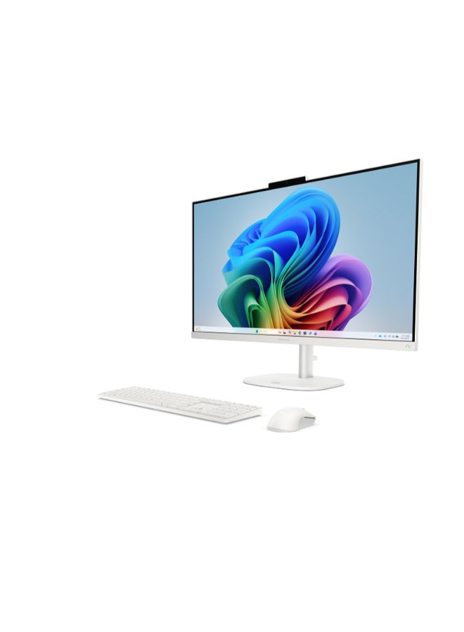 HP OmniStudio All-in-One Desktop Next Gen AI 27-cy0001nx PC With 27 Inch Full HD (1920x1080) Display, Core Ultra 7 355 Processor/16GB RAM DDR5/1TB SSD/Windows 11 Home/ White Cotton - Image 2