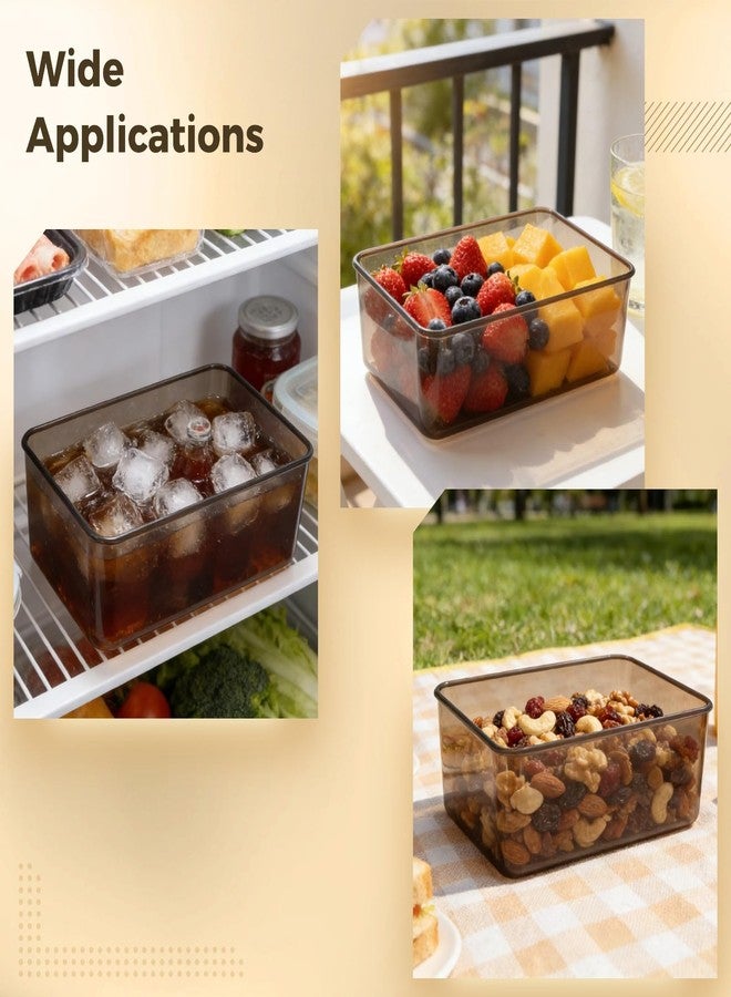 NIMBLOOM 2 Pcs Food Storage Container Set with Handle, Includes 8.5L/2.2 Gal and 12.5L/3.3 Gal Marinating Container with Lid, Food-Safe Plastic Keeper for Kitchen, Fridge, Party Use - Image 5