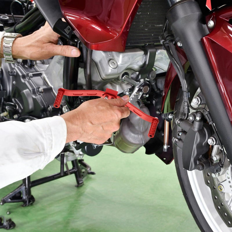 CNC Red Aluminum Alloy Motorcycle Gear Shift Shifter Lever Compatible with Motorbike ATV Dirt Bike - Image 5