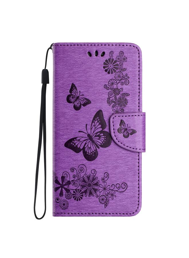 S-TOP Case For Samsung Galaxy A55 Butterfly Embossed Flip Leather Phone Case - Image 2