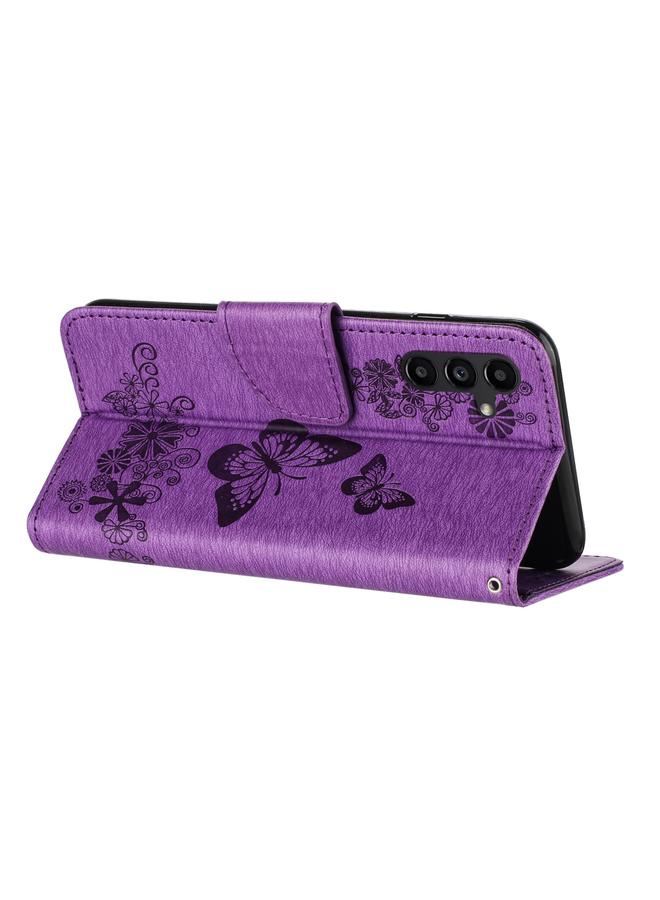 S-TOP Case For Samsung Galaxy A55 Butterfly Embossed Flip Leather Phone Case - Image 4