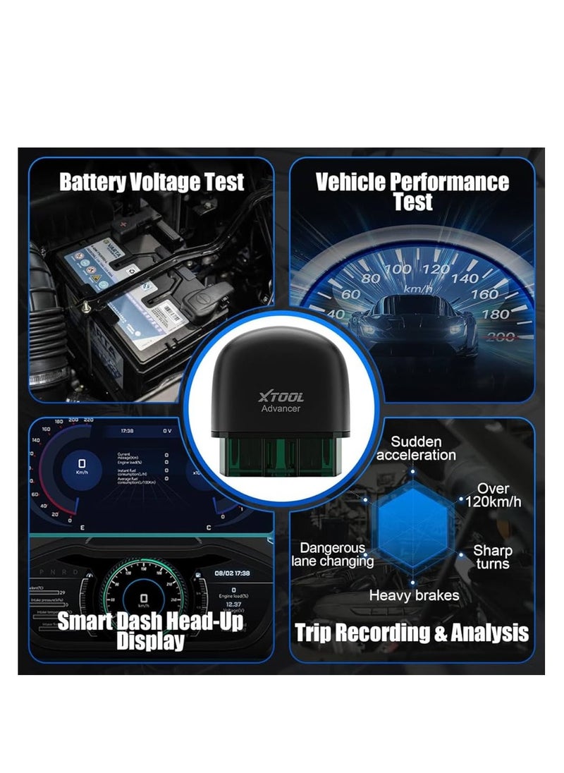 أداة اكس  - ماسح ضوئي XTOOL AD20 Pro OBD2 للآيفون والأندرويد: 2024 أحدث أداة فحص تشخيصية لاسلكية OBD2 لجميع السيارات مع تشخيص كامل للنظام - Image 1
