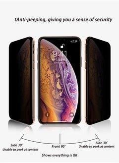 ESSAGER Tempered Glass Screen Protector for iPhone 15 Pro Max Private Tempered Glass Screen Protector 9h Hardness Bubble Free Anti-Scratch Dust-Free Installation  - Image 5