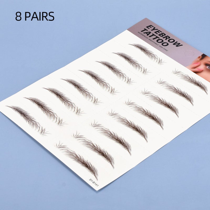 Tattoo Eyebrow Stickers Waterproof Permanent Eyebrow 3D Imitation Eyebrow Tattoos 3D Hair-like Authentic Eyebrows Waterproof Long Lasting for Woman & Man Makeup Tool - Image 4