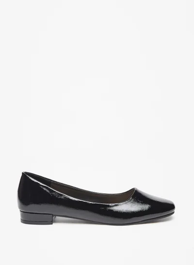 فلورا بيلا من شو إكسبرس Women Textured Slip-On Ballerina Shoes with Block Heels