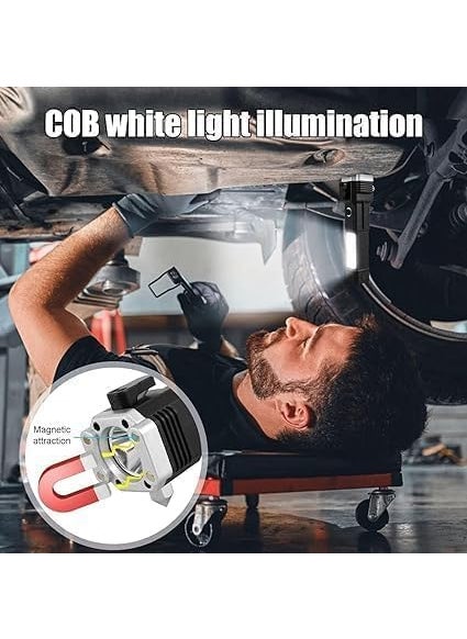 Soulcrown Soulcrown 1 pc Torch LightLED 3W Torch Light Rechargeable Torch FlashlightLong Distance Beam Range Car Rescue Torch with Hammer Window Glass and Seat Belt Cutter Built Portable Rechargeable  - Image 3