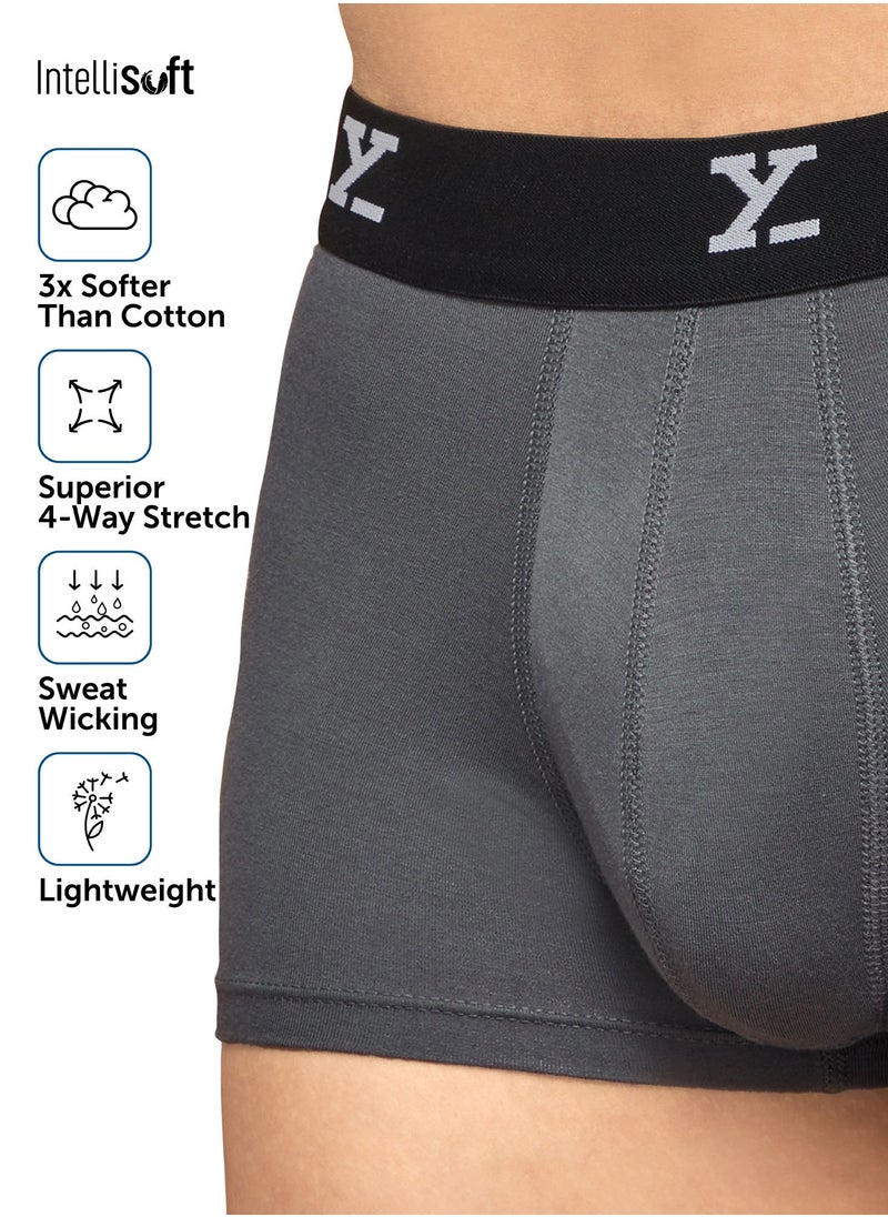 XYXX - Pack of 3 Ace Intellisoft Micro Modal Solid Men Trunk - Image 1