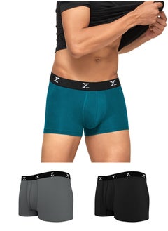 Pack of 3 Ace Intellisoft Micro Modal Solid Men Trunk