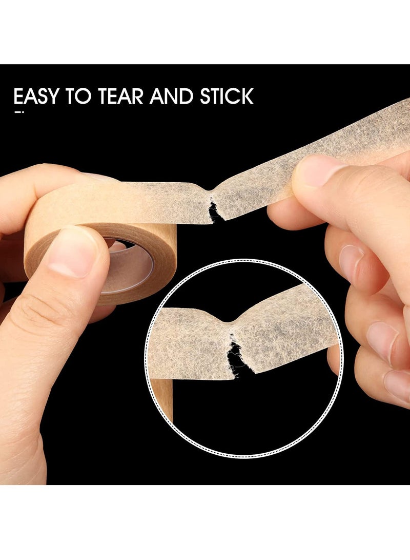 6 Rolls Flexible Skin Tape Breathable Nose Tape Self Adhesive Gauze Tape for Wound Injuries Swelling Sports, 0.5 Inch x 10 Yards - Image 4