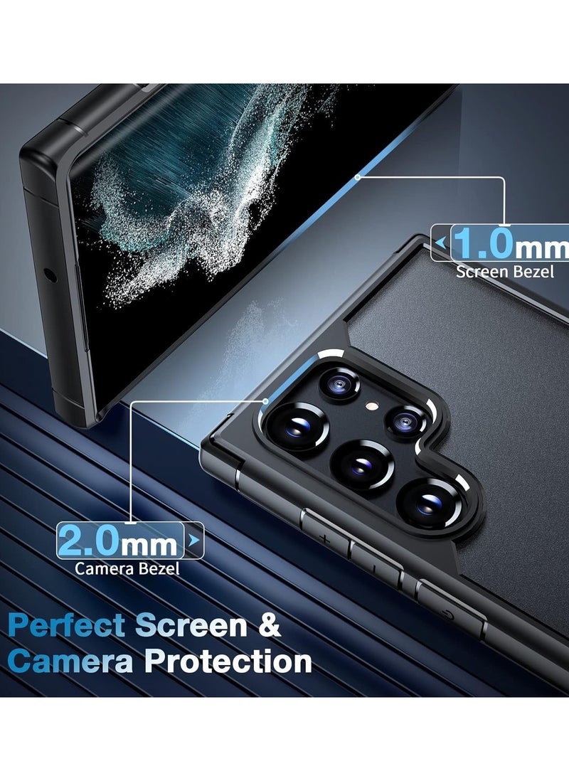 ELTRAZONE "5-in-1 Samsung S23 Case Bundle: Includes 2 Camera Lens Protectors, 2 Soft Screen Protectors, Matte-Finish, Shockproof & Anti-Scratch Protection (Clear)" - Image 4