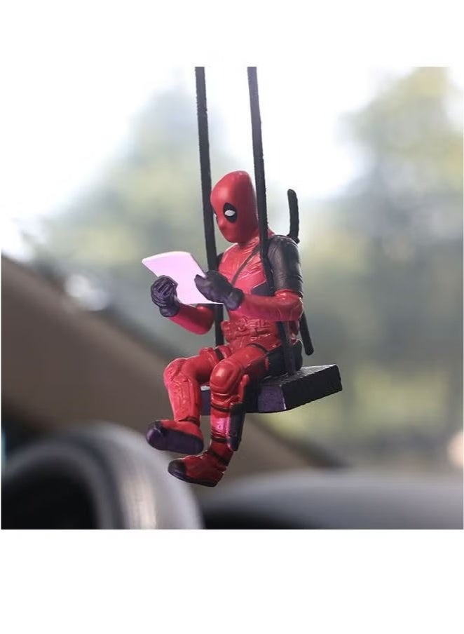 Little Cheap Deadpool Car Decoration Accessories Car Mirror Suspension Accessories - Image 4
