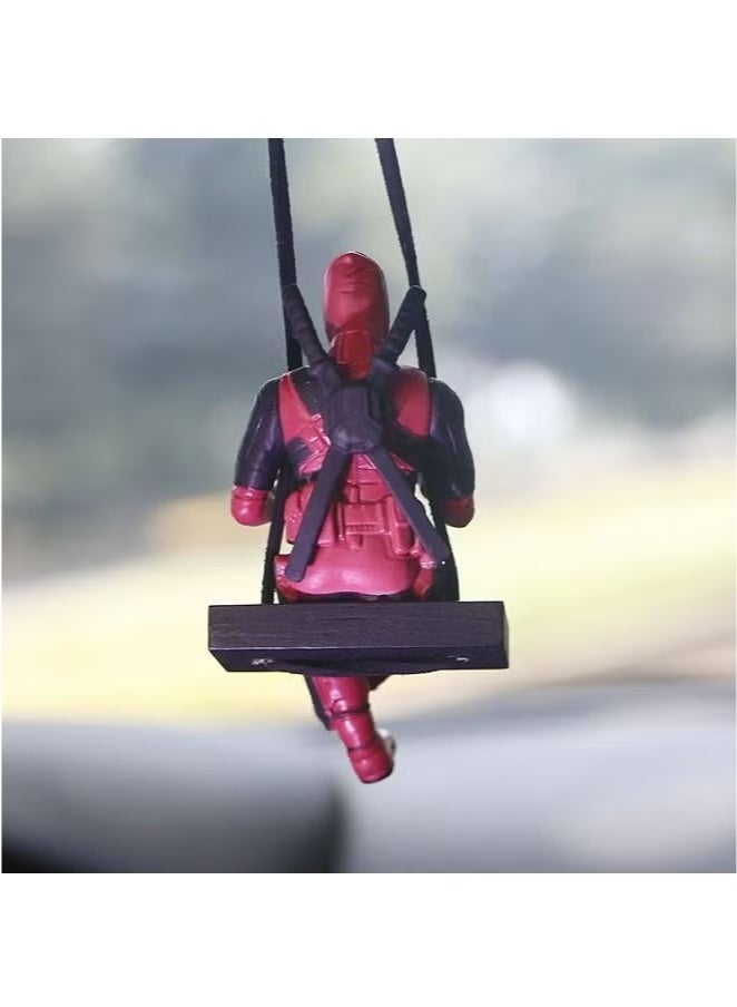 Little Cheap Deadpool Car Decoration Accessories Car Mirror Suspension Accessories - Image 5