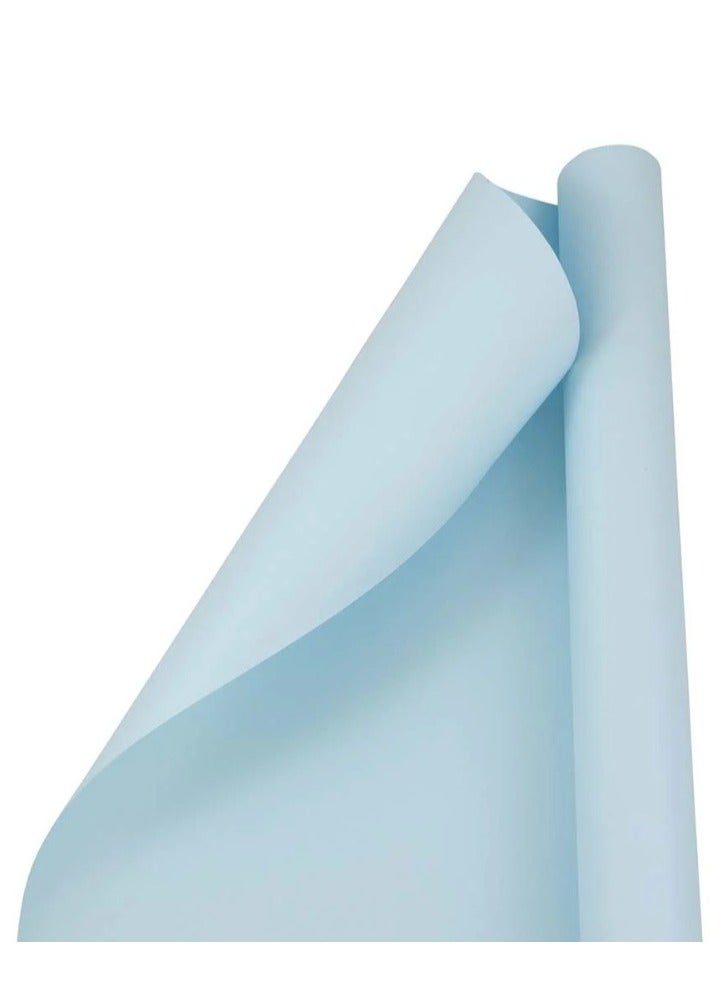 Kraft Gift Wrapping Paper Roll Light Blue 78.7cm x 5m - Image 2