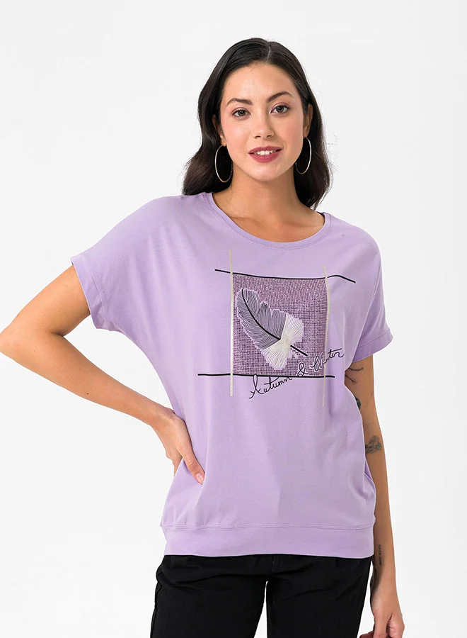 فيليكس هاردي Crew Neck Basic Tshirt