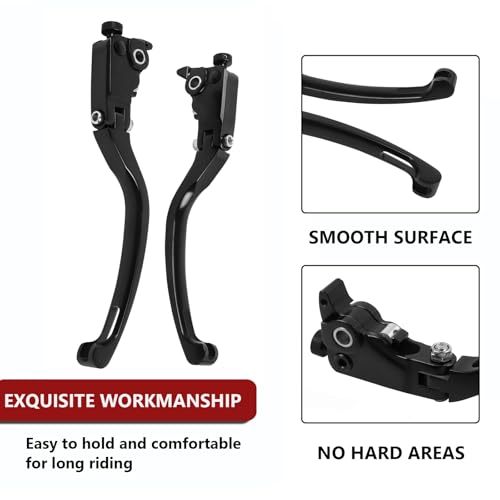 HAONEL Foldable Brake Clutch Lever Sets CNC Aluminum Motorcycle Handles Replacement for Ducati Panigale V2 1199 1299 959 899 Streetfighter V4 Monster Motorcycle Aftermarket Parts Accessories - Image 3