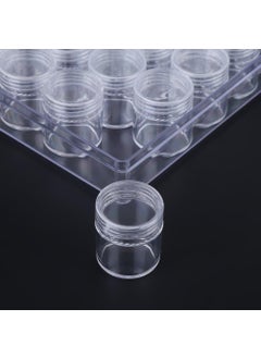 Hilitand Hilitand 30Pcs Cosmetic Containers, 6ml Volume Transparent Plastic Jars with Lids Travel Sample Bottles Pot Jars with Organized Box 