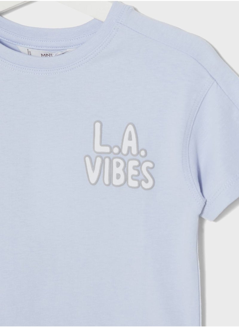 MANGO - Kids Graphic T-Shirt - Image 1