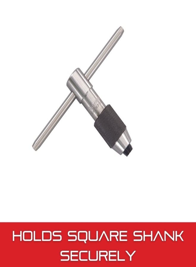 ستارريت مفتاح صنبور بمقبض على شكل حرف T من ستاريت - مثالي لحمل الصنابير والمثاقب والمخرطات والأدوات الصغيرة - سعة 1/16-3/16 بوصة، حجم صنبور، طول الجسم 6 بوصات، ساق مربعة 1/16-5/32 بوصة - 93D - Image 4