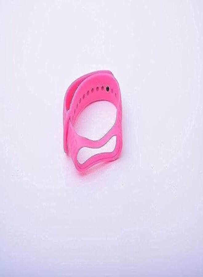 OR Other Replacement Silicone Strap For Xiaomi Mi Band 3/4 - Pink Zigzag