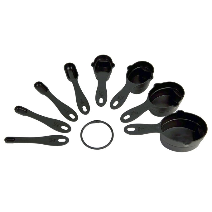 S 8PIECE MEASURING CUP AND SPOON SET