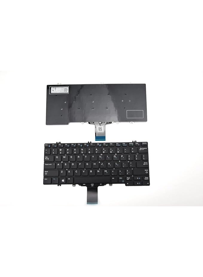 Terabyte New Laptop No Backlight Keyboard for Dell Latitude 5280 5288 5290 5289 7280 7290 7389 2 in1 E5280 E7280 E7380 Replace - Image 3