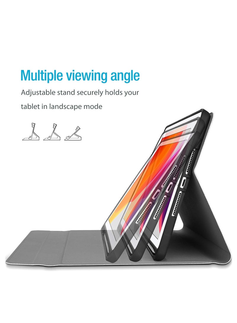 ELTRAZONE Keyboard Case Compatible with iPad 10.2 9th Generation 2021/ 8th Gen 2020/ 7th Gen 2019, Wireless Magnetically Detachable Keyboard and Stand Folio Case, Auto Sleep/Wake - Image 3